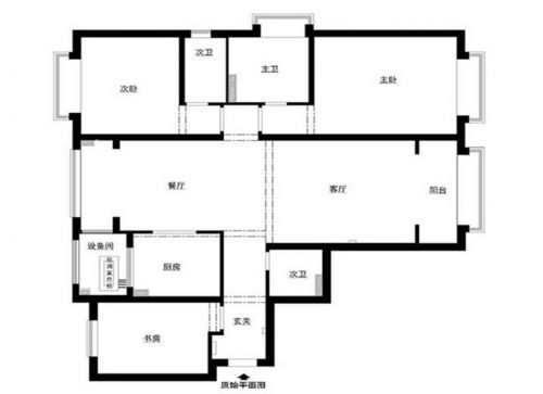 北京華貿(mào)城165平新中式風(fēng)格案例