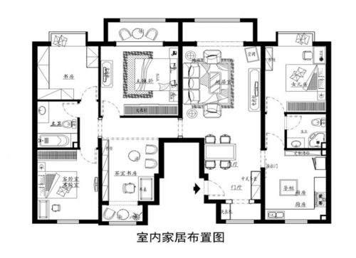 鐵建山語城140平新中式風(fēng)格案例