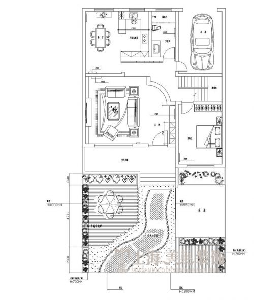 聯(lián)盟新城330平五室三廳簡歐風(fēng)格裝修效果圖