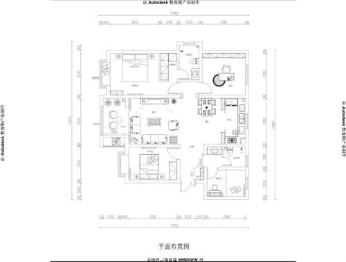 金晨嘉園130平四居室裝修設(shè)計(jì)案例賞析