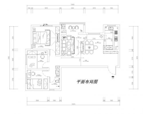 紫荊尚都120平三居室案例賞析