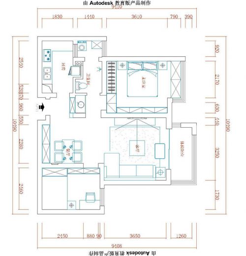 藍堡灣兩室兩廳89平裝修效果圖美式鄉(xiāng)村裝飾風格