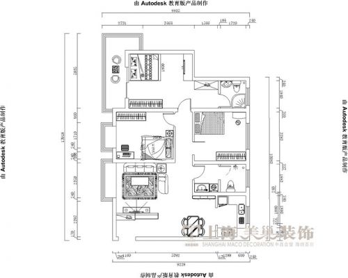 紫薇小區(qū)130平三室兩廳北歐風(fēng)格裝修效果圖