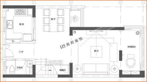 奧林匹克花園115平方復式樓美式風格