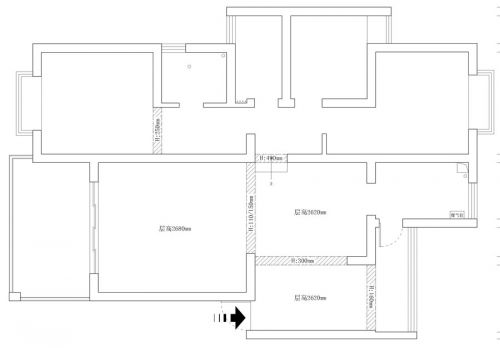 圣泉流云花園125平米四居室簡(jiǎn)約溫馨婚房裝修方案