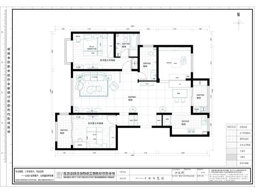 【思雨設(shè)計(jì)&逅屋施工】《荷下生輝》140平米清新雅致3居室新