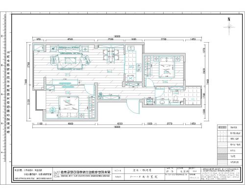 《紅木沉香》北京105平2居新中式風格