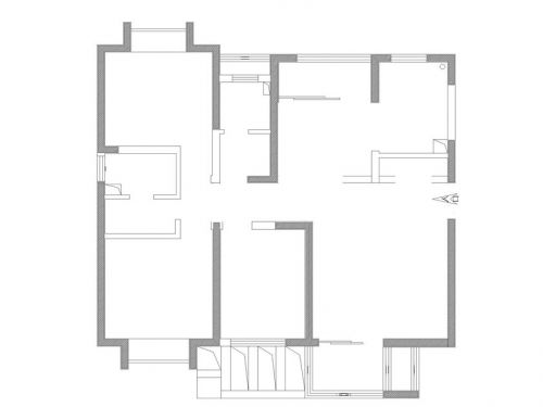 136平恒盛豪庭三居室簡歐風(fēng)格裝修設(shè)計