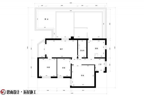 【思雨設(shè)計&逅屋施工】《疏影暗香》北京92平米新中式風(fēng)格設(shè)計