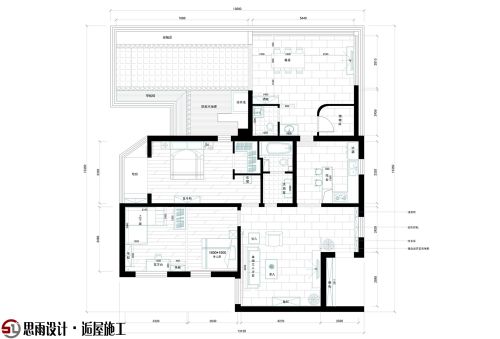 【思雨設(shè)計&逅屋施工】《疏影暗香》北京92平米新中式風(fēng)格設(shè)計