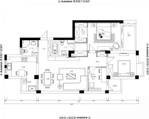 中森茗苑3室2廳130平米現(xiàn)代風格