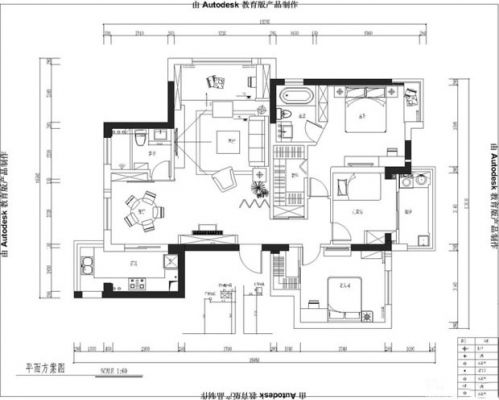 中海譽城3室2廳135平米現(xiàn)代風格