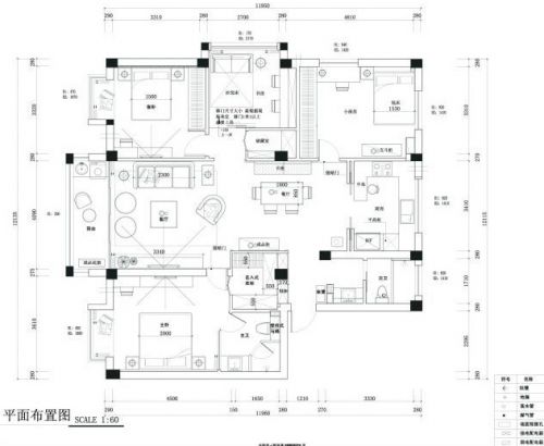 東城華庭3室2廳135平米現(xiàn)代風(fēng)格