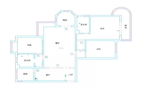 魯東大學(xué)家屬樓3室2廳140平米現(xiàn)代風(fēng)格