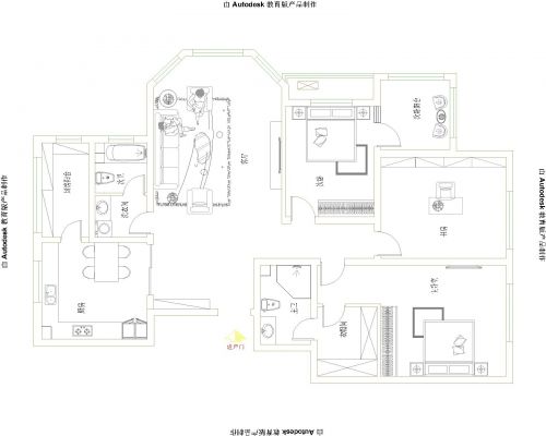 哈爾濱實創(chuàng)裝飾15萬裝修辰能溪樹庭院181平三居室現(xiàn)代