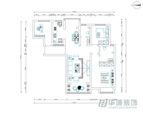 永威迎賓府128平裝修案例