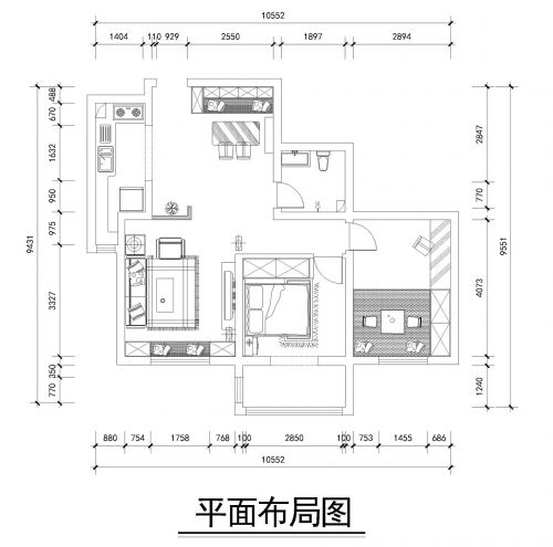 華麗家族90現(xiàn)代中式裝修設(shè)計效果圖