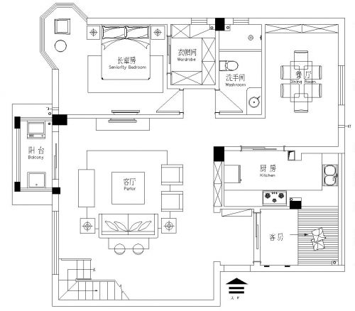 南昌主題公園（復式裝修）用設(shè)計打造一個干凈的空間！