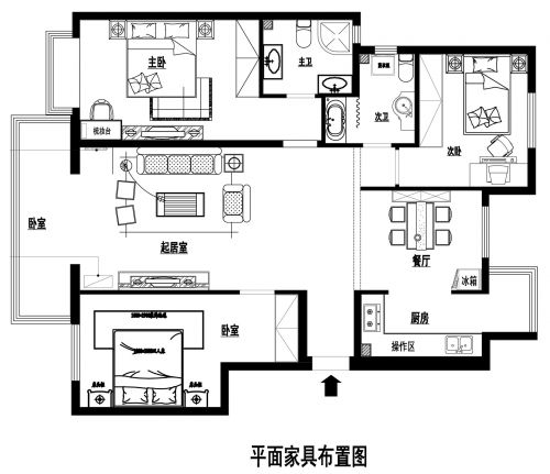 簡歐風(fēng)格，冬暖夏涼的溫馨120平小蝸居！