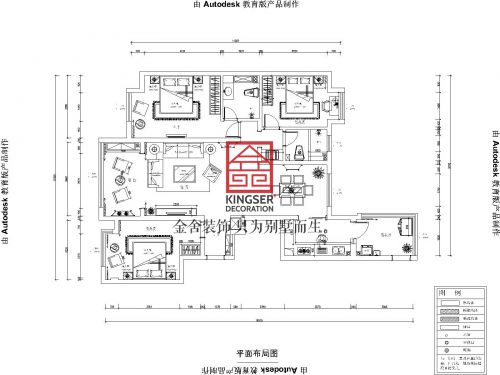 金舍裝飾—阿爾卡地亞—140平米—現(xiàn)代簡約風格—裝修案例